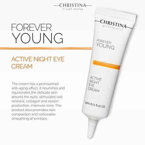 -CHRISTINA- Forever Young Active Eye Night Cream with Retinol | Avocado Oil Eye Cream | Rejuvenates, Moisturizes, and Nourishes the Skin 30ml