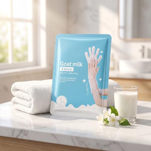 Goat Milk & Niacinamide Extra Long Hand Mask Gloves for Dry Skin
