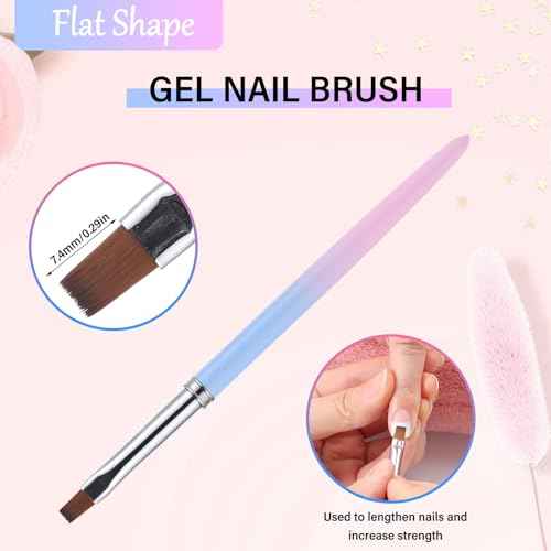 for OPI Nail Polish Remover, 3PCS Nail Clean UP Brushes for Cleaning Polish Mistakes on the Cuticles, Acetone Resistant Nail Brush for Nail Art and Designs