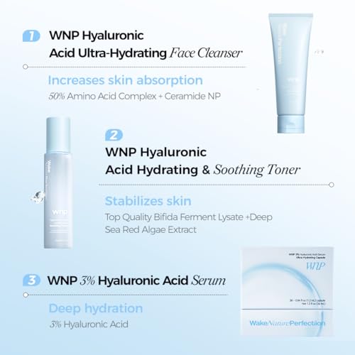 WNP Hyaluronic Acid Multi-Dimensional Hydration Set-all in one skin care set,skincare bundle