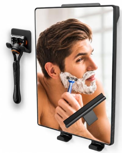 HONEYBULL Fogless Shower Mirror with Water Tank for Shaving & Grooming