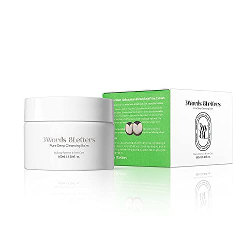 3W8L Pure Deep Cleansing Balm - Vegan Makeup Remover for Sensitive Skin