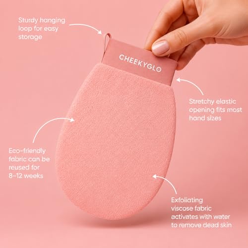 CheekyGlo Exfoliating Glove 2-Pack | Korean Body Scrubber Mitt