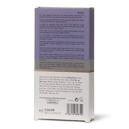 Ion Light/Medium Brown Root Cover Fillin Powder Light/Medium Brown (Pack of 2)
