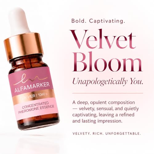 ALFAMARKER Velvet Bloom Pheromone Perfume Oil for Women - Long Lasting Vanilla Scent, 10ml