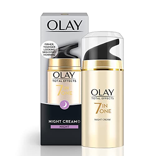 Olay Total Effects Night Firming Facial Moisturizer Treatment 1.7 Fl Oz, Packaging May Vary