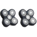 Replacement Shaver Head, Universal Rotary Wet & Dry 5-Blade Head for Coarse Hair, Skull, Face, Body, Arms, Legs, Back, Chest, 1 Unit, The Cut Buddy (Pack of 2)