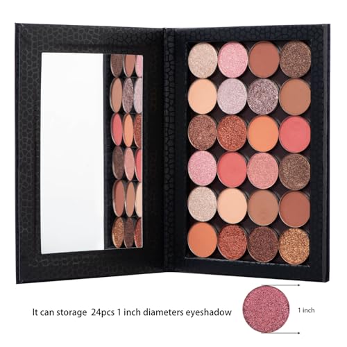 Allwon Magnetic Makeup Palette with Mirror - Empty