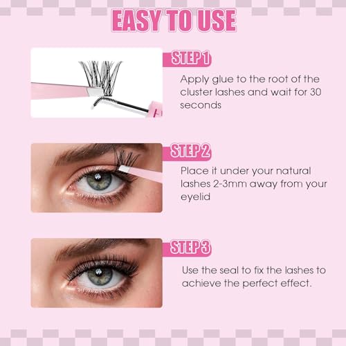 FADLASH Fluffy Lash Clusters DIY Kit - 0.07D Curl 8-16mm
