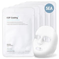 POESIA EGF Cooling + Recovery Sheet Mask Set ? -8¡ÆC Instant Chill | Korean Pore-Refining Face Mask with Allantoin, Witch Hazel & Ceramides | 5 Sheets | Soothes, Brightens, Tightens