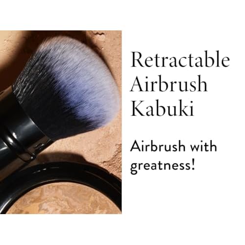 LAURA GELLER NEW YORK Spackle Skin Perfecting Makeup Primer, Hydrate + Airbrush Round Kabuki Brush