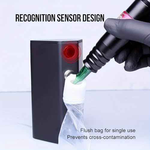 Tattoo Needle Cleaning Machine-Automatic Sensor Cleaning for Needles Tip Professional, Tattoo Equipment,Cartridge Needle Washer for Tattoo Beginners and Artists (plug in (an electronic device)