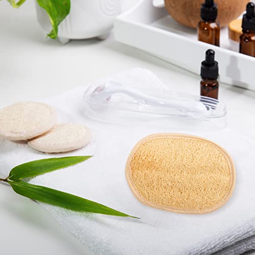 SERRENTO Natural Luffa Loofah Body Scrubber, 2 Count | Egyptian