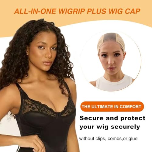 Lace Wig Cap Non-Slip Adjustable Band Nude M