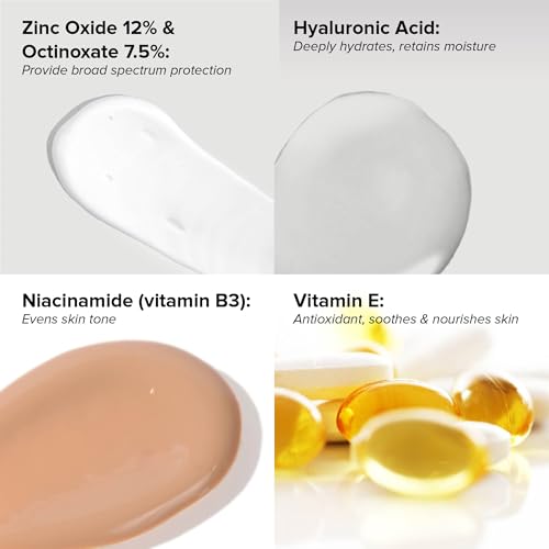 DRMTLGY Anti-Aging Tinted Moisturizer with SPF 46. Universal Tint. All-In-One Light Coverage Dewy Tinted Face Sunscreen with Broad Spectrum Protection Against UVA and UVB Rays. 1.7 oz, 2 pack