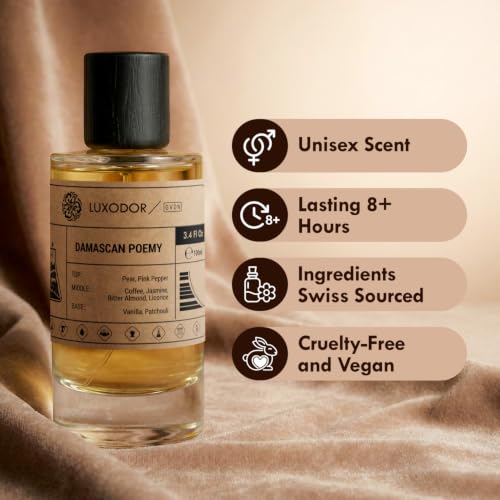 Luxodor Damascus Poemy Inspired by Black Opium Women’s Long Lasting Vanilla Perfume 100ml