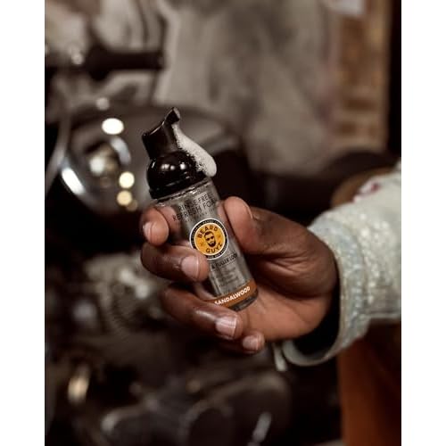 Beard Guyz Rinse?Free Refresh Foam ? Waterless Beard Cleanser & Refresher ? No?Rinse Beard Wash Foam with Biotin & Collagen ? Portable Beard Freshener (1.7?oz)