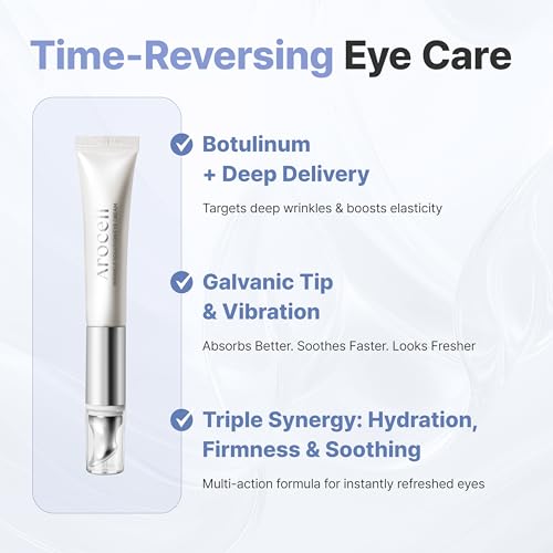 AROCELL Wrinkle Solution Eye Cream 0.5 fl oz ? Korean Under Eye Cream with Collagen & Galvanic Care, Hydrating Moisturizing Eye Moisturizer, Elasticity Boosting, Gentle Non Sticky Daily Eye Care