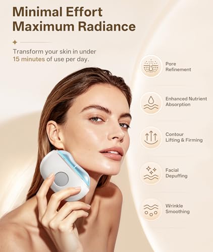 Dopsikn 7-in-1 Red Light Gua Sha Facial Massager with Hot & Cold