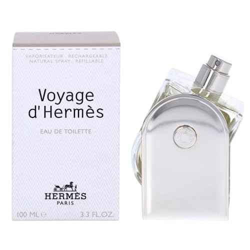 Hermes Voyage D'Hermes Eau-de-toilette Refillable Spray for Unisex, 3.30-Ounce