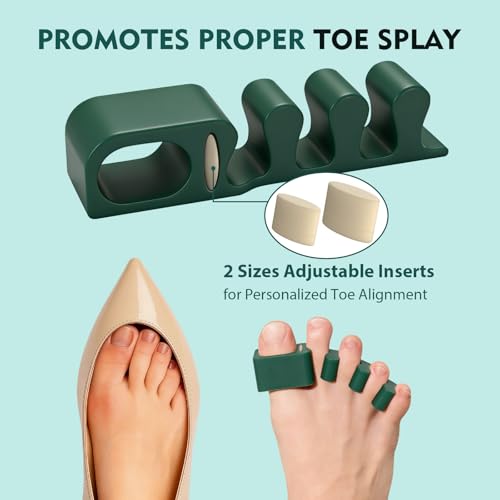 Adjustable Toe Separators Gel Spacers - Bunion & Foot Pain Relief for Men & Women