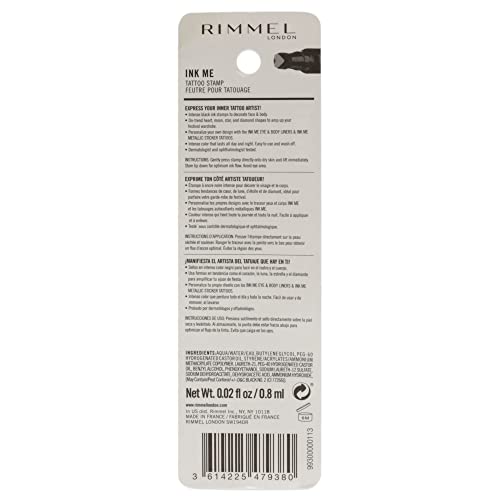 Rimmel Ink Me Tattoo Stamp Eyeliner - Black Heart Shape