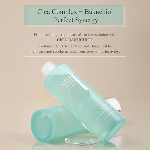 CICA Bakuchiol Cleanse Toner | Korean Skincare 2in1 Toner (120ml/4.05 fl. oz.)