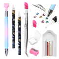 9 PCS Rhinestone Picker Tool Set with Wax Pen & Tweezers