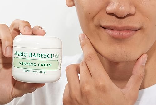 Mario Badescu Unisex Shaving Cream 4oz Lavender & Vitamin E - Moisturizing, Non-Foaming Formula