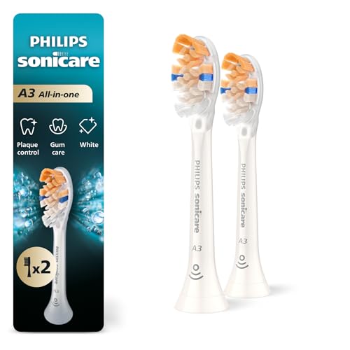 Philips Sonicare A3 Brush Heads 2-Pack – Whitening & Plaque Removal