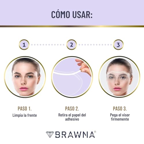 BRAWNA 25 Pack Protective Shower Visors with Pink Organza Bag for Eyelash Extensions, Microblading, Brow Lamination, Eye Surgery, Blepharoplasty - PMU Supplies
