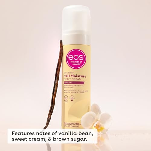 eos Vanilla Shea Butter Shave Cream, 7 fl oz (Pack of 2)