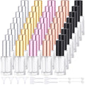 Segbeauty 40pcs 0.17oz Perfume Travel Refillable Bottle, Mini Glass Perfume Atomizer, 5ml Bulk Travel Cologne Sprayer with Refill Kit, Refill Cologne Bottles Empty, Small Fine Mist Spray Bottle