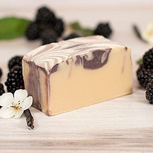 Goat Milk Stuff Goat Milk Soap - BLACK RASPBERRY | Made with Farm-Fresh Goat Milk, Goat Milk Soap for Face - Leaves Skin feeling Renewed and Natural - Handmade (Box of 4)