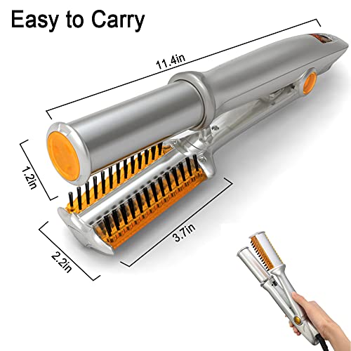 2-in-1 Hair Straightener and Curler with 3 Heat Settings
