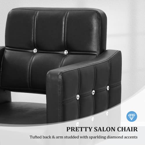 OmySalon Hydraulic Barber Chair - Heavy Duty Salon Styling Chair