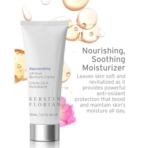 Kerstin Florian 24 Hour Moisture Creme | Travel Size | Anti Aging Face Moisturizer with Vitamin E | Hydrating Anti|Wrinkle Cream to Smooth Fine Lines | 0.7 fl oz