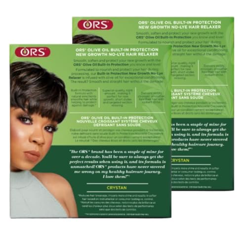 ORS Olive Oil No-Lye Hair Relaxer Extra Strength (Pack of 2)
