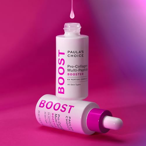 Paula¡¯s Choice Pro-Collagen Multi-Peptide Booster Face Serum for Wrinkles, Serum for Face Supports Collagen Production with Plumping Hyaluronic Acid & Amino Acids, Fragrance-Free, 0.67oz
