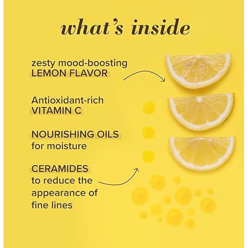 Burt's Bees 100% Natural Origin Lip Treatment with Sea Minerals Sweet Mint (Lemon Sorbet) - Hydrating, Moisturizing, Nourishing, Uplifting Lip Balm