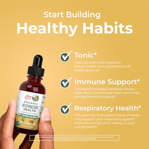 MARYRUTH'S Organic Mullein Leaf Respiratory Drops – 1 Fl Oz