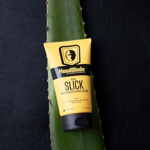 HeadBlade HeadSlick Shave Cream 5 oz for Bald Men - Smooth, Irritation-Reducing