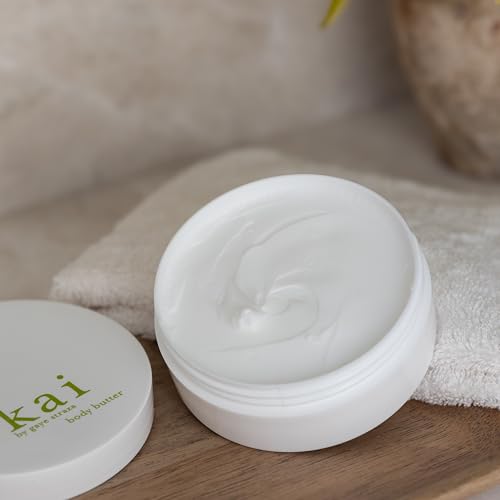 kai body butter ? a beautifully whipped souffl? body cream scented with fresh & light gardenia wrapped in white exotics, 6.4 oz | soft, glowing skin, vegan, clean. inspired by memories of Hawaii