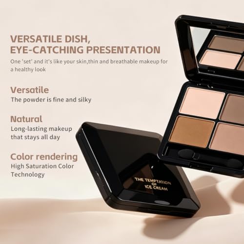 Neutral Matte 4-Color Eyeshadow Palette - Natural Everyday Makeup