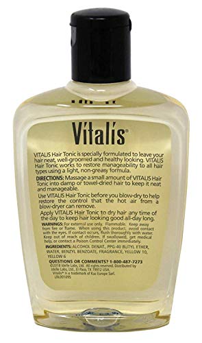 Vitalis Hair Tonic - All Hair Types, Frizz Control, 7 fl oz