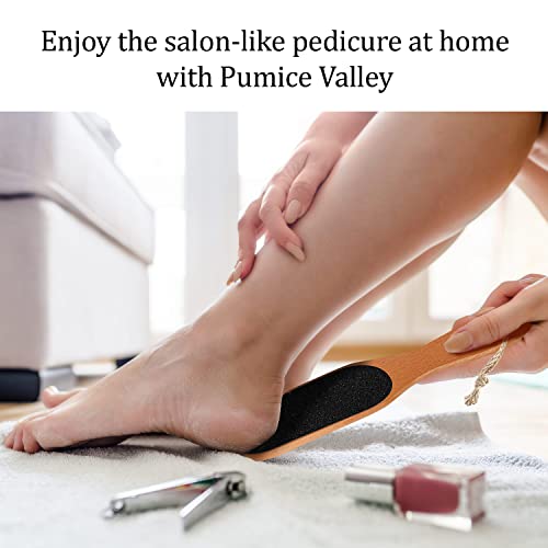 Pumice Valley Wooden Pumice Stone Foot File for Callus & Dead Skin