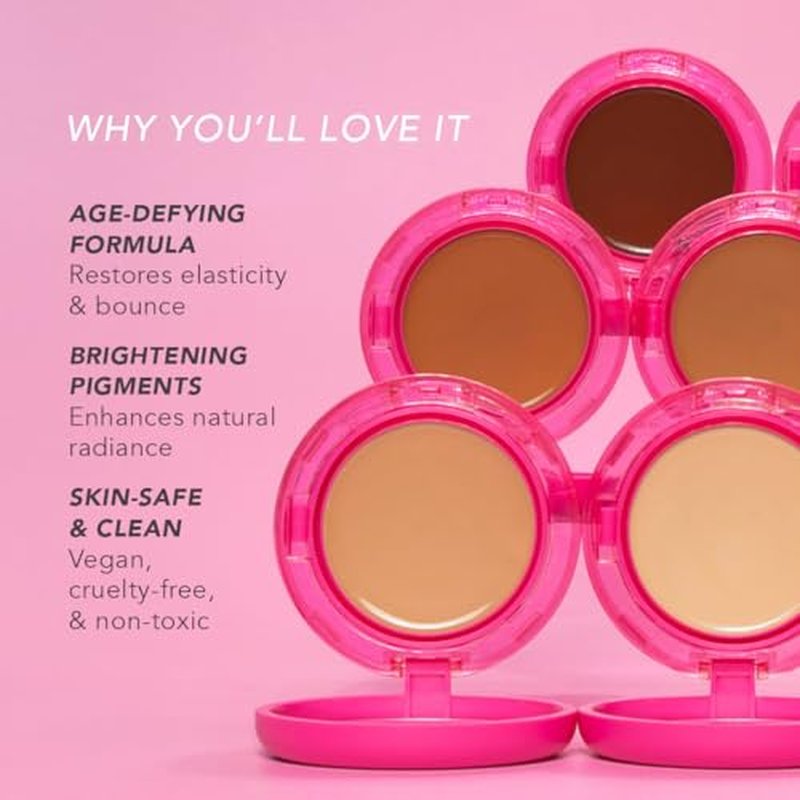 DOLL 10 Peptide Bounce Balm Foundation - Hydrating, Age-Defying for Mature Skin