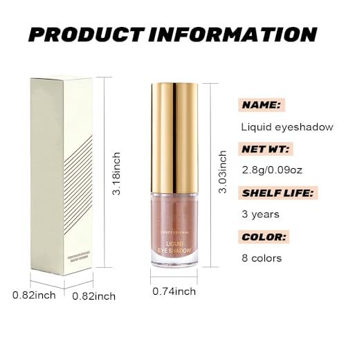 Warm Apricot Shimmer Metallic Eyeshadow - Longwear Cream Formula