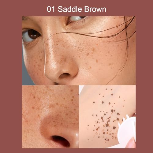 Freckle Stamp Pen Waterproof Fake Freckles Makeup - Saddle Brown