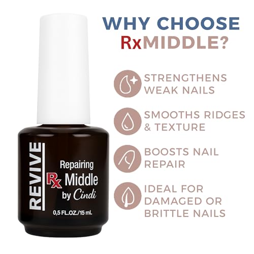 Repairing Middle Coat Duo ? 2 Pack Nail Strengthening Treatment ? Restores and Rebuilds Damaged Nails ? 7-Free, Non-Toxic, Safe for Kids and Cancer Patients